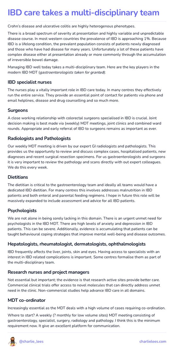 TrellusHealth's tweet photo. Managing #IBD takes a #multidisciplinary team.
To learn more about the roles of everyone on the team, check out this post by #Trellus Health Scientific Advisory Board member, @charlie_lees https://t.co/8jr6FqVPyP