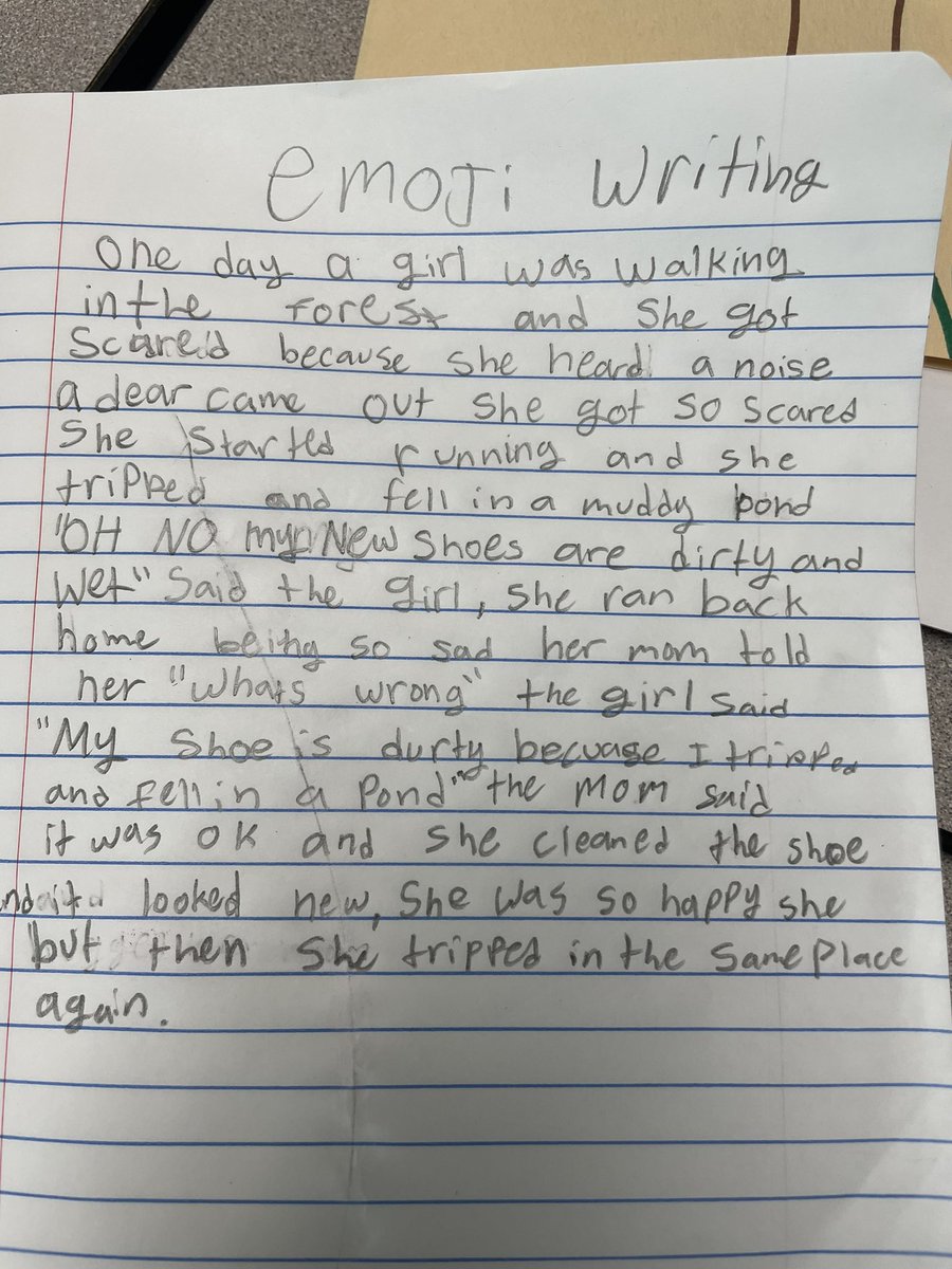 nikkibraddick's tweet photo. Fun Friday with Emoji writing @CMohning @Dean_CFISD https://t.co/vILfnhIDNn