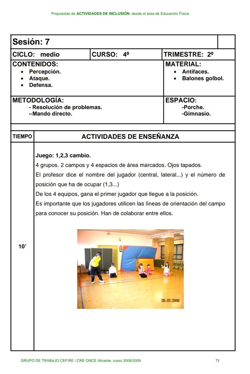 EFisicaIntegral's tweet photo. RECURSO📂: Hoy, #DiaInternacionalDiscapacidad, comparto esta excelente propuesta de actividades de inclusión en el área de Educación Física 🔝 
https://t.co/jpjXxThDre https://t.co/opNwr2uQzS