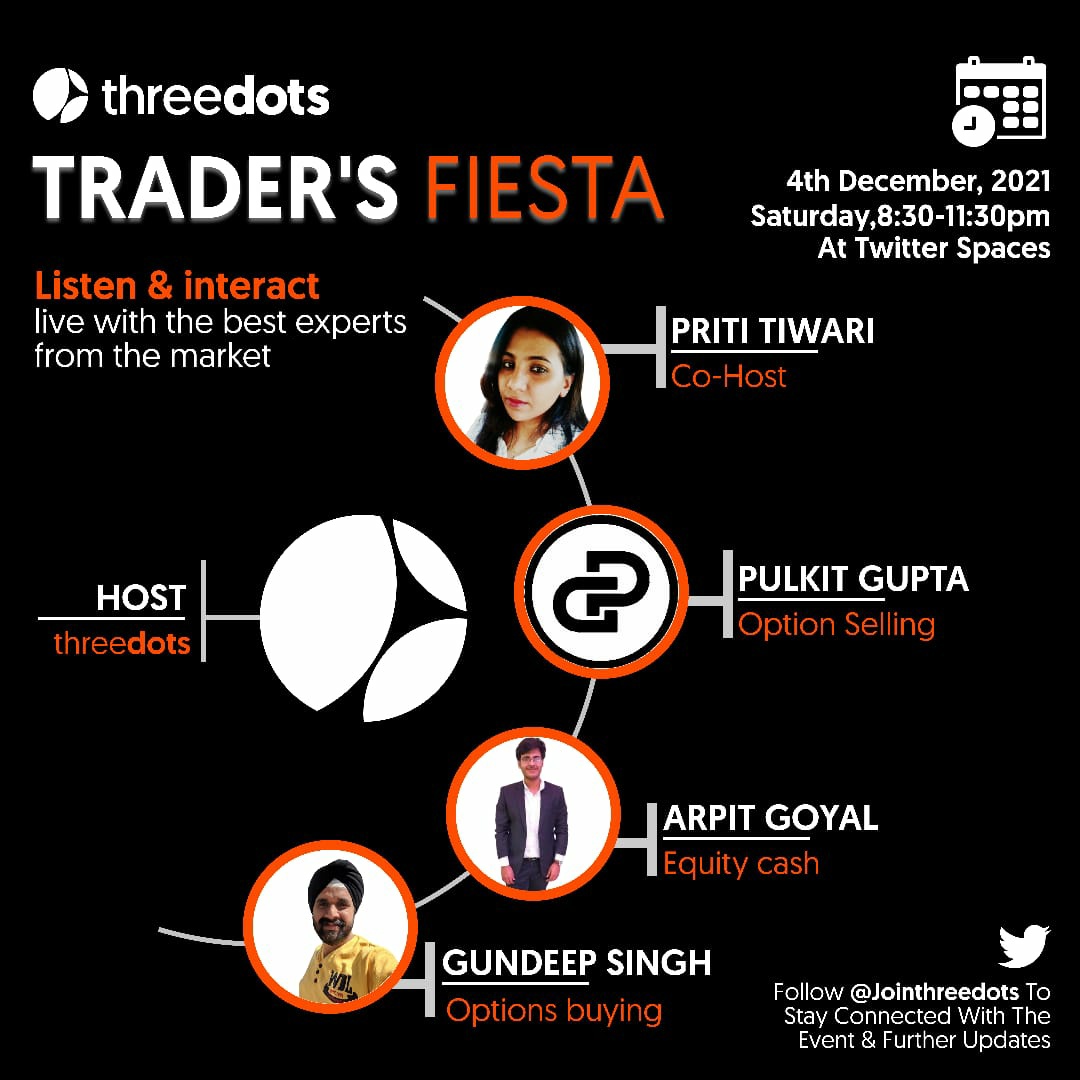gocreditdharma's tweet image. &quot;Delighted to bring across the best series of Twitter spaces lined up for the year end to bring a complete analysis of 2021 of different sectors and how to start a profitable 2022&quot;.

⚡Set a reminder 👇-


@iGundeep @Arpit1223 @DiscretePriti
@pulkit312