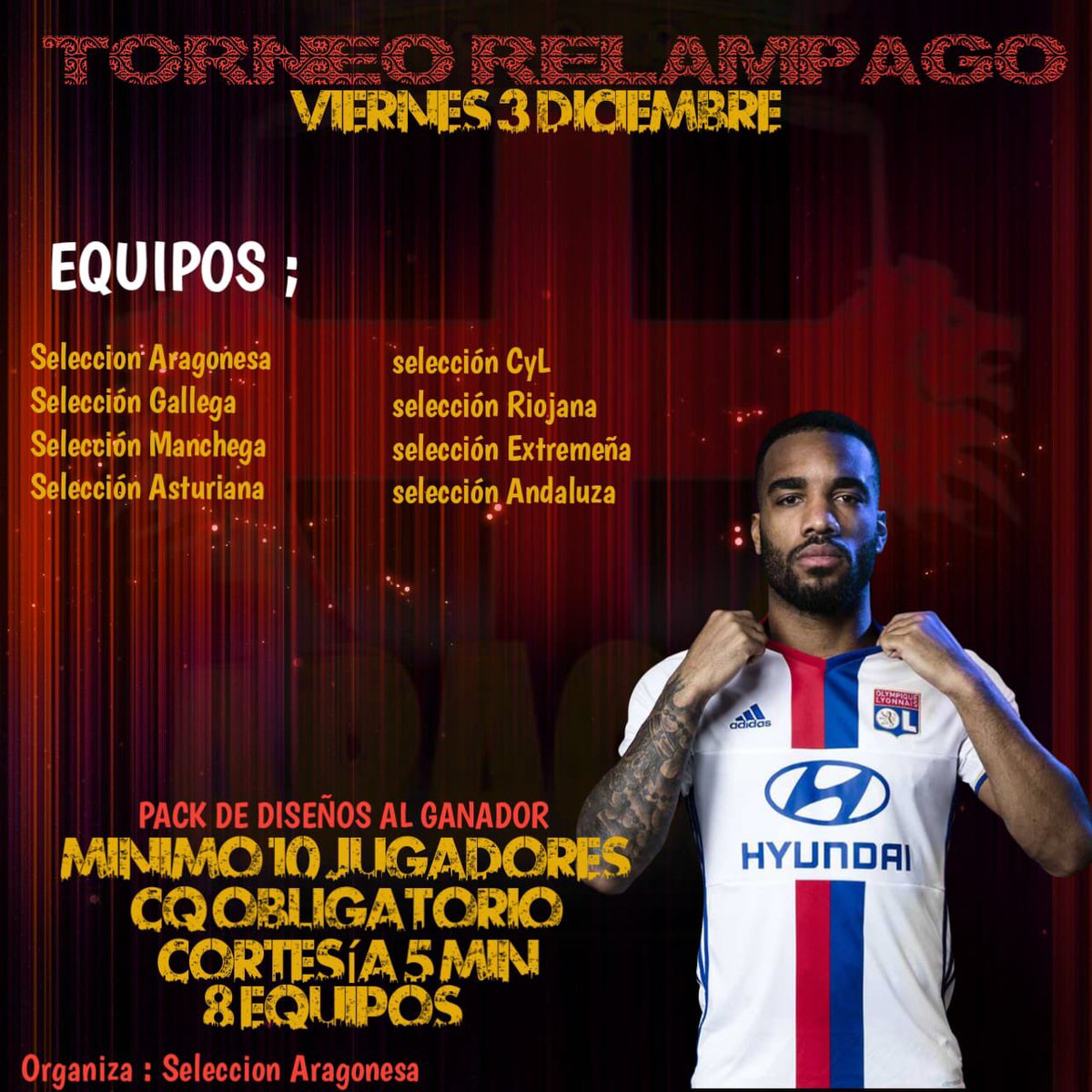 TORNEO RELÁMPAGO ESTÁ NOCHE DE SELECCIONES AUTONÓMICAS!! 8 Selecciones que darán todo para llevarse el Trofeo a casa.