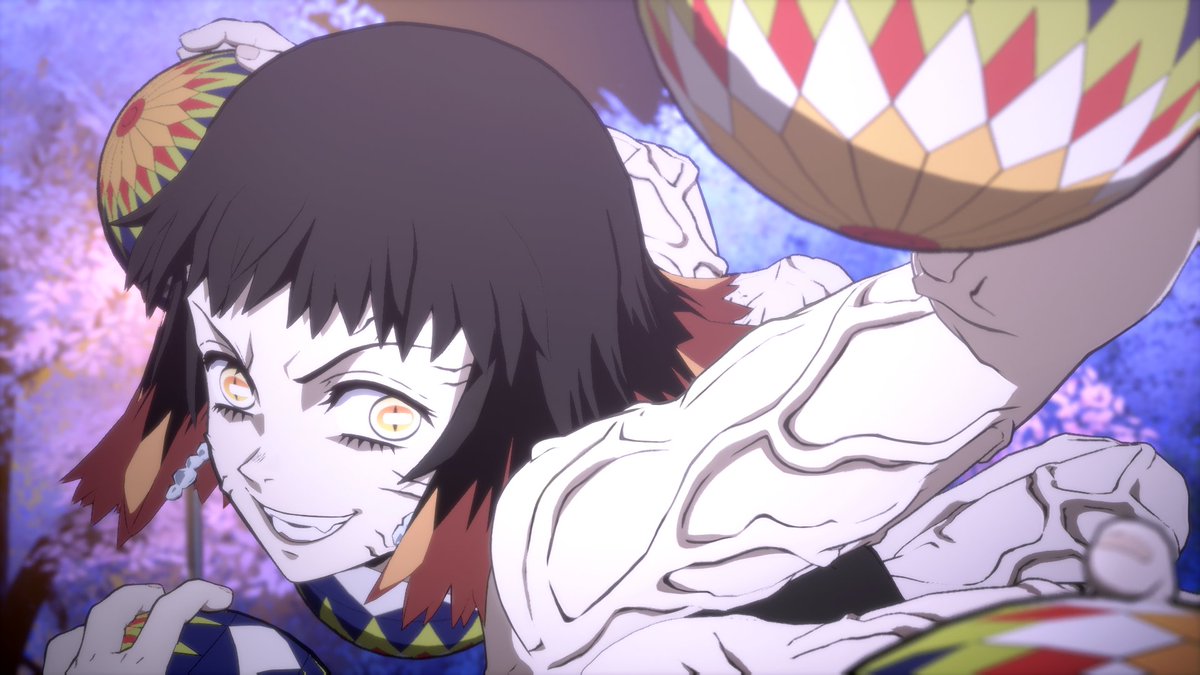 demonslayer_hc's tweet photo. Susamaru is a demon who teamed up with Yahaba to attack Tanjiro in Asakusa under Kibutsuji’s orders. 

She has the appearance of a young girl and unleashes devastating attacks when throwing her mari balls. https://t.co/QoqpqswhU5