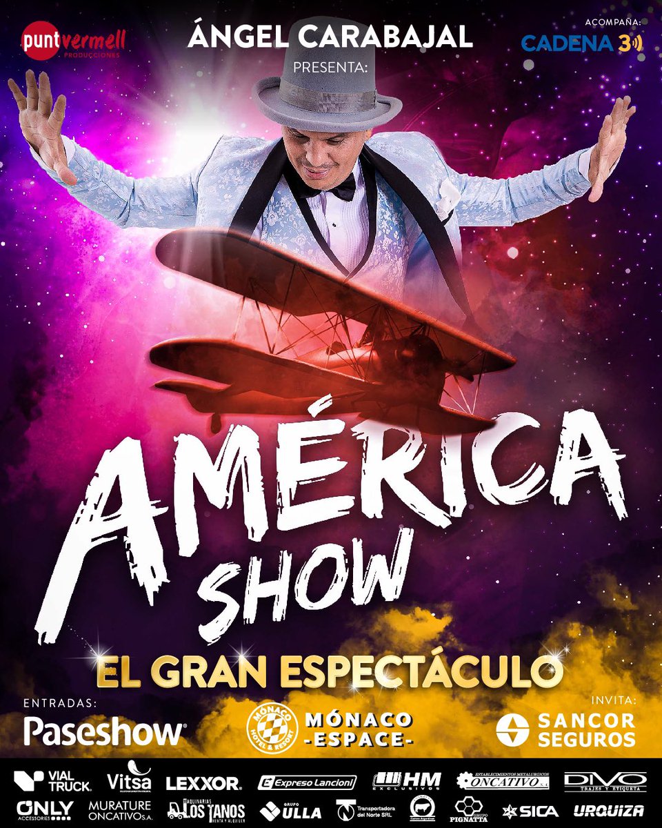 ngelcarabajal's tweet photo. Cuando lo que eres es lo que quiere ser… eso es Felicidad. 

✨AMERICA SHOW ✨
VILLA CARLOS PAZ 2022 https://t.co/Pk8DYXYP2c