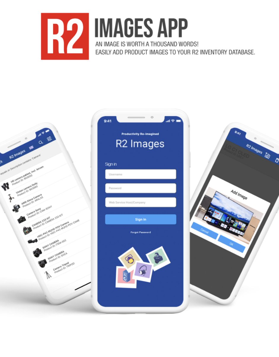 UnibizSoftware's tweet photo. An Image is worth a thousand words! Easily add product images to your R2 inventory database using the R2 Images App! https://t.co/0H4CZNOcYW