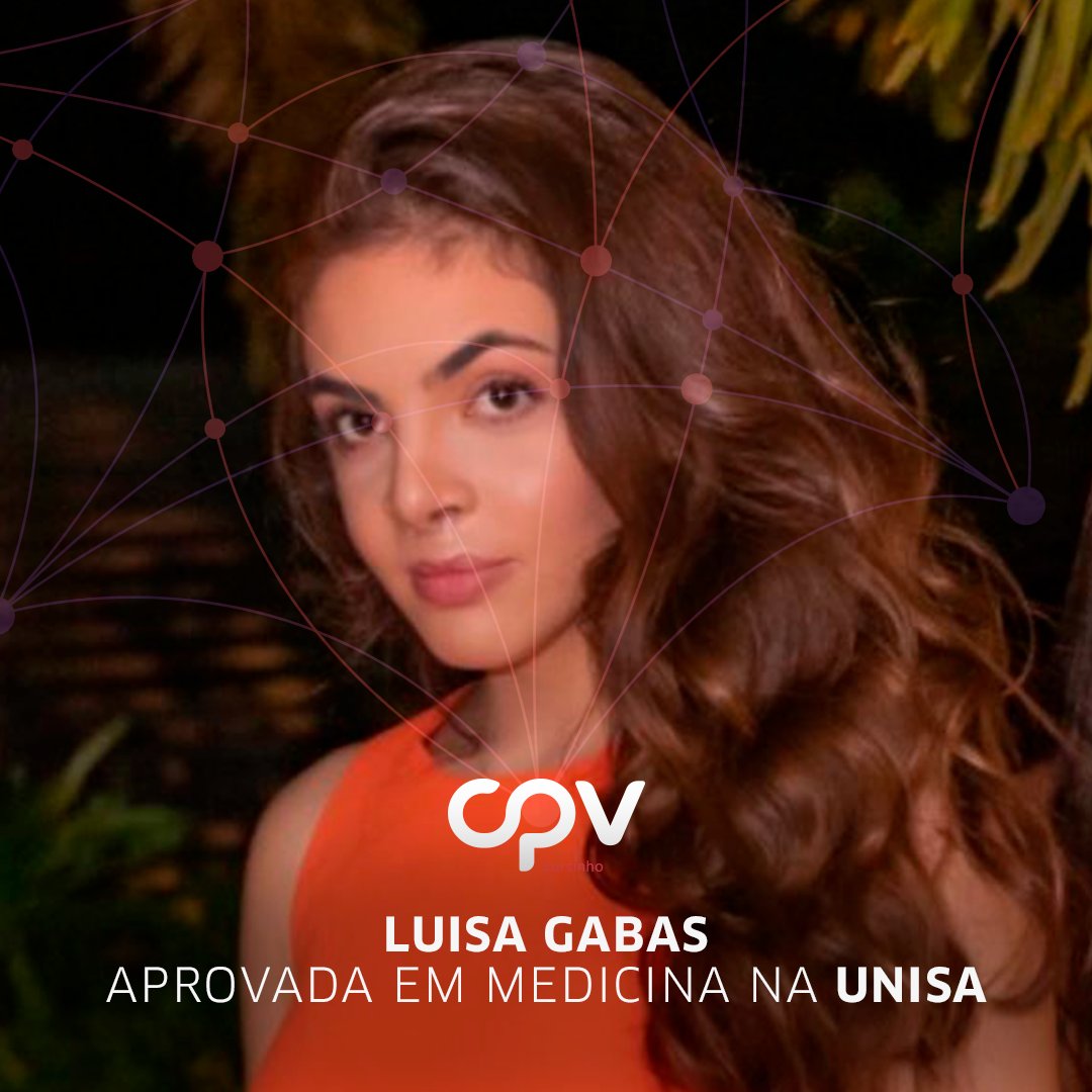 CPVeducacional's tweet photo. Que felicidade, Lu!! Estamos transbordando de orgulho com sua aprovação na @UnisaOficial!! Essa conquista é fruto de muita dedicação! 🥰 #Unisa #Mediciner #Vestibular #Cursinho #SouCPV https://t.co/SuhzsHhGl8