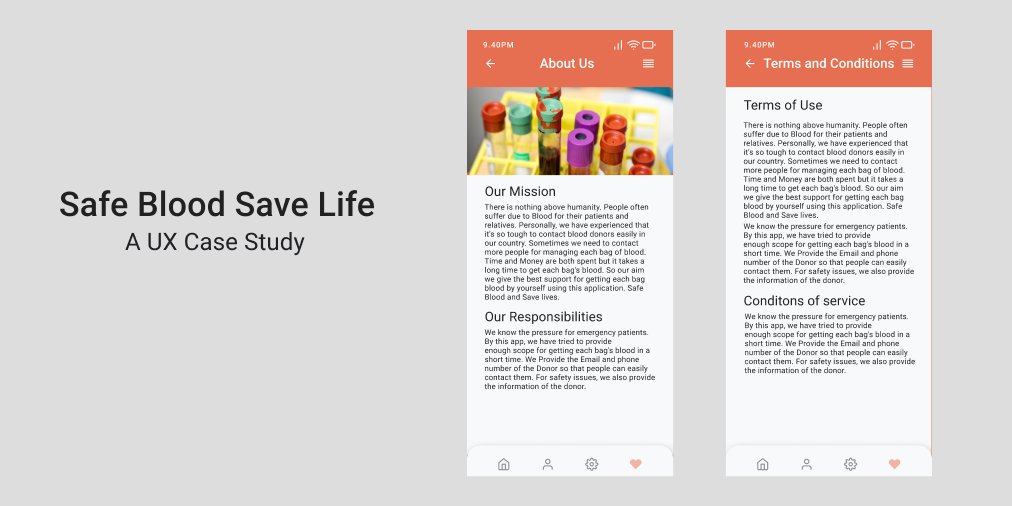 sbahamed38's tweet photo. Typography: In UX design, Typography is one of the most significant components. Clear and eligible font makes people trust. Choosing the right font and making the content short.
Safe Blood Save Life Check out full Case Study:   https://t.co/GR063dt2lk https://t.co/hDJky89F3V