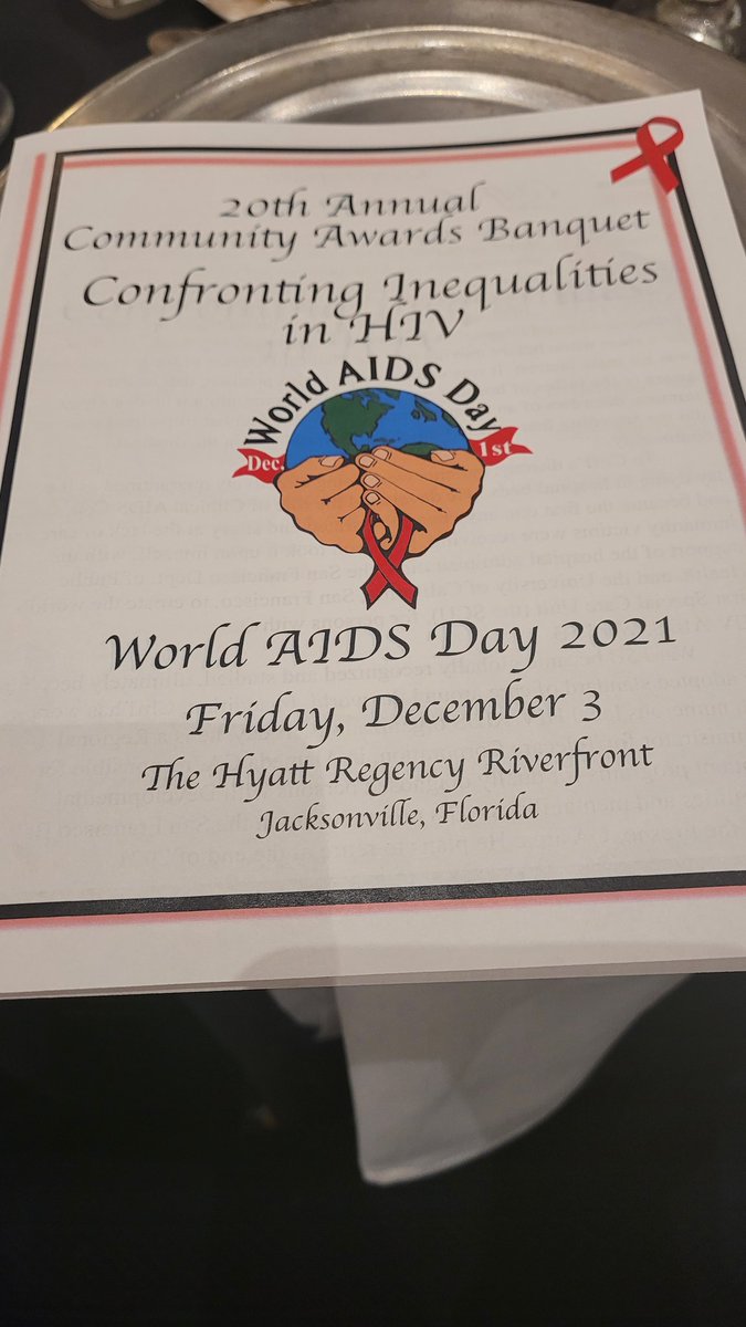 Attended the Worlds AIDS Day luncheon. Great work being done in the community. #WAD2021 #jaxred