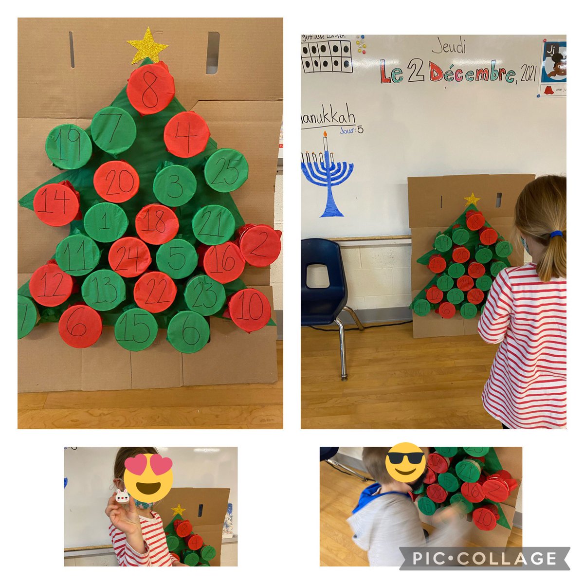 This is a pretty fun way to finish off our days in Decembre!