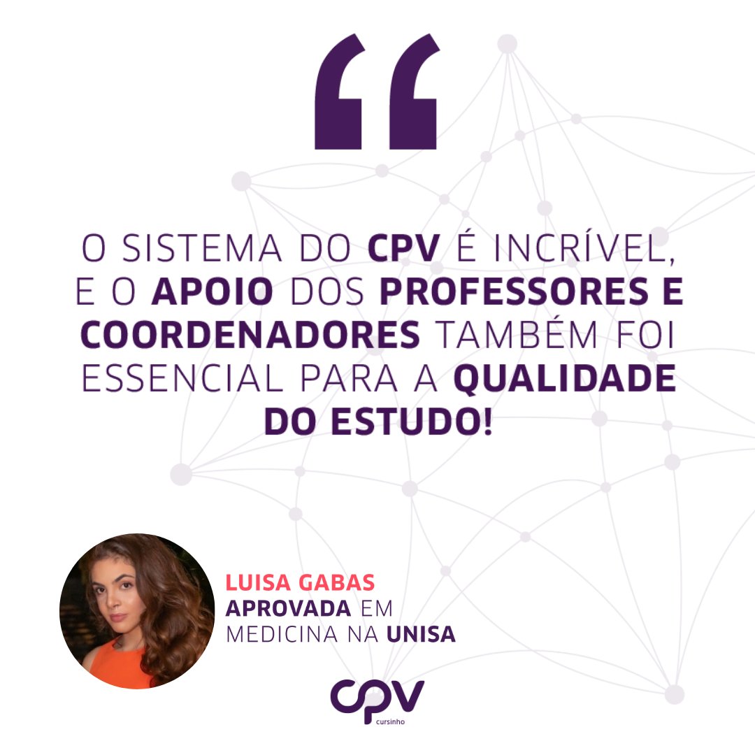 CPVeducacional's tweet photo. Que felicidade, Lu!! Estamos transbordando de orgulho com sua aprovação na @UnisaOficial!! Essa conquista é fruto de muita dedicação! 🥰 #Unisa #Mediciner #Vestibular #Cursinho #SouCPV https://t.co/SuhzsHhGl8