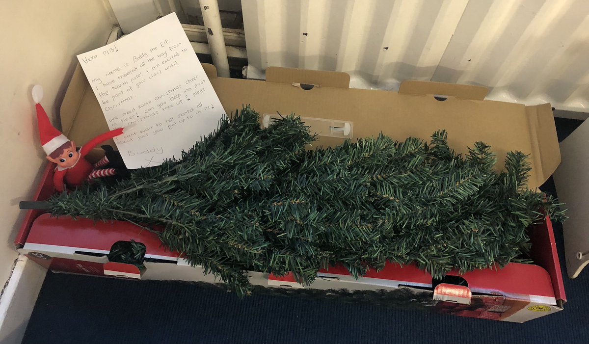 misscedwards's tweet photo. Elf on the shelf week 1: complete ✅😵‍💫😂 Christmas tree decorated, kindness advent calendar set up and a class survey conducted! 😆 #ElfOnTheShelf #ElfInTheClassroom #ChristmasIsComing 🎄⭐️ https://t.co/6MttBrPSqd