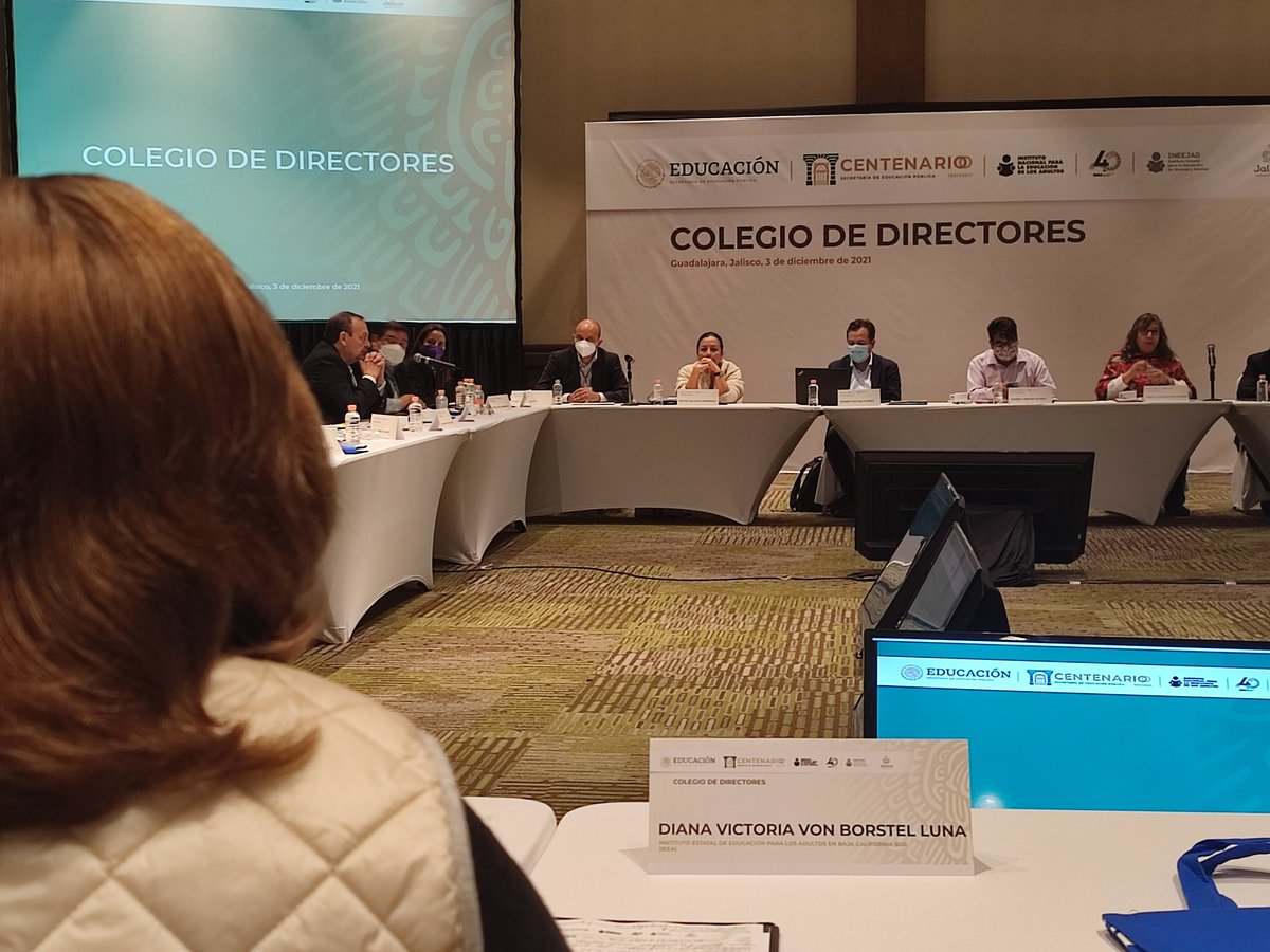 IEEA_BCS's tweet photo. El día de hoy tenemos la participación de nuestra directora Prof. Diana Von Borstel Luna, en la reunión del Colegio de Directores INEA, realizada en la ciudad de Guadalajara, Jalisco.
#IEEABCS #ColegioINEA https://t.co/VDwJHliGcV