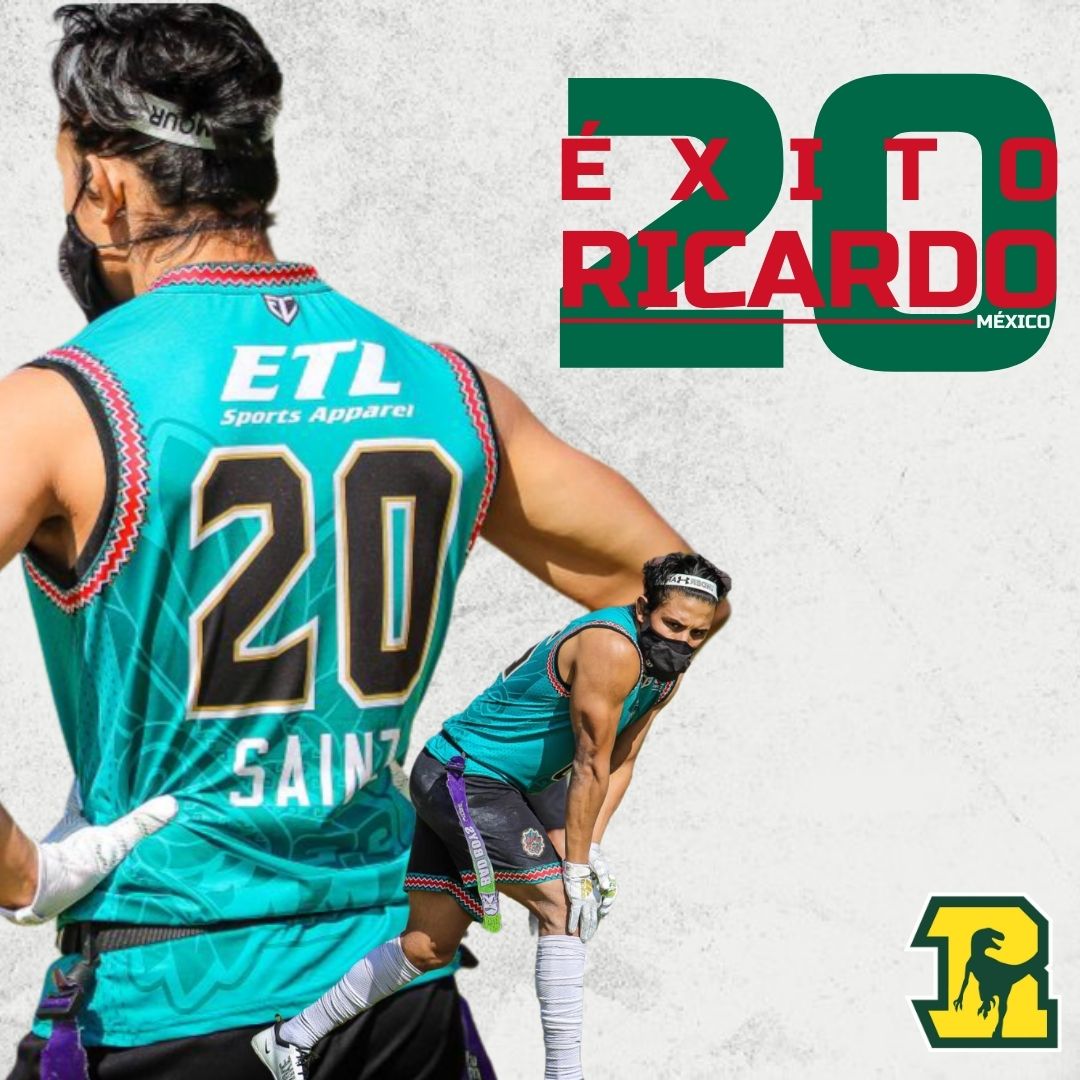 RaptorsLFA's tweet photo. Le deseamos todo el éxito a nuestro WR Ricardo Saiz @rich_sainz, que va a representar a México 🇲🇽 en el mundial  de flag en Israel. 🇮🇱

¡Estamos orgullosos de ti!

¿Ya fueron a sus redes a desearle lo mejor?

#OrgulloRaptor

#YoSoyRaptorDe💚 https://t.co/u5BlSGfOZh