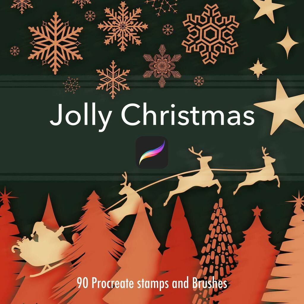 didssdrw's tweet photo. New Brush pack!! Christmas stamps and brushes now available on my Gumroad store. Use code JOLLY-LAUNCH to get it for free if you are among the first 100. Check out the link in my bio ✨✨
.
.
.
#procreatebrushes #procreate #procreateart #ipadpro #ipadd… https://t.co/rO9BkgO6Fj https://t.co/rfrsBZvzzv