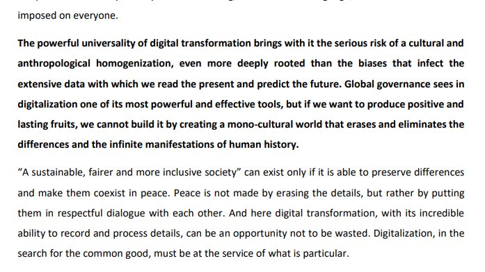 PontAcadLife's tweet photo. Digital transformation has a powerful and insidious limitation. The @PontAcadLife point of view and a new perspective by @donciucci at #Infopoverty #World #conference @occam_milano @UNESCO @UN https://t.co/RwsuEUCmPo