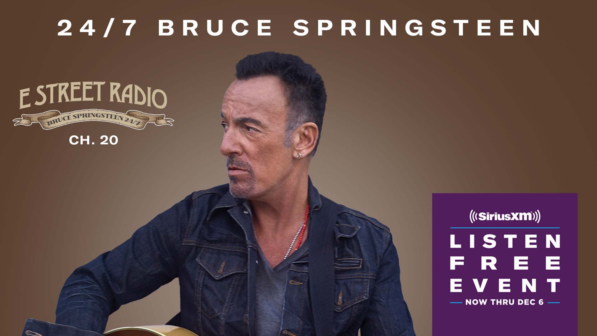 Senator sø konjugat Bruce Springsteen on Twitter: "SiriusXM's Listen Free Event is on now! Check out E Street Radio and more in your car or in the SXM App to listen free, now thru Monday Senator sø konjugat Bruce Springsteen on Twitter: "SiriusXM's Listen Free Event is on now! Check out E Street Radio and more in your car or in the SXM App to listen free, now thru Monday