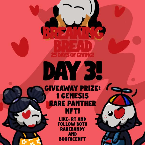 RAREBANDY's tweet photo. Today we want to do something special!
We are giving away one free Genesis Rare Panther (floor .071 Eth) All you need to do to enter is ❤️Like and 🔁RT this post and follow @RAREBANDY and @BooFacesNFT
One Winner will be drawn tomorrow!
#NFTGiveaway #BandyLand #NFTs https://t.co/sp3buOyKFd