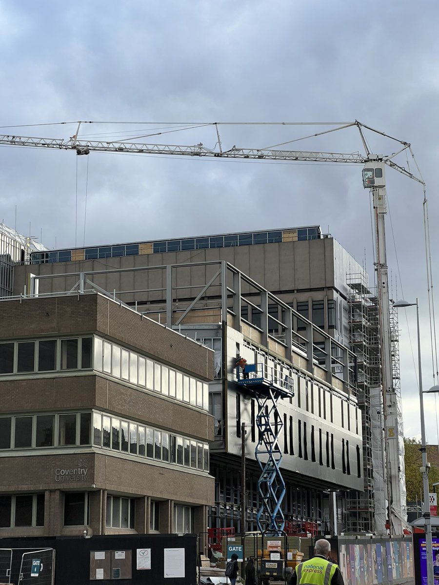 HadeelSafaa's tweet photo. Nice to see work progress with @CovUniEstates on Our new Faculty of Arts &amp; Humanities Building at @Covcampus.The 3 buildings that are being renovated &amp;combined into one complex are the first #BIM models I’ve created of Coventry University during my MSc course 7 years! #timeflies https://t.co/tiv4BOLftl
