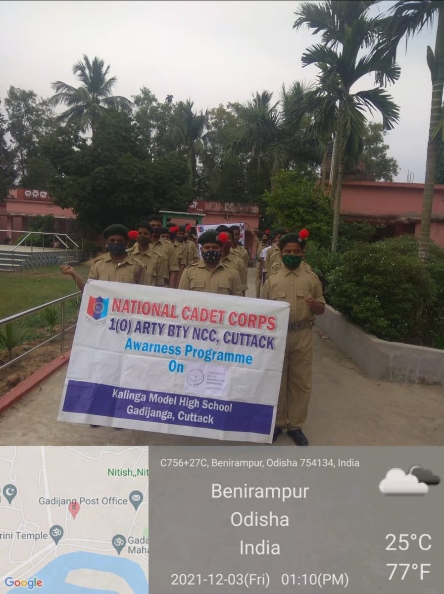 OneODArtyBtyNCC's tweet photo. #INTERNATIONALDAYOFDISABLEDPERSON was observed by Govt High School, Gadijung under #1ODArtyBtyNCC #NCCCuttackGroup on 03 Dec 2021. An awareness really was organized on the occasion.
@HQ_DG_NCC
 @kalinga_sagar
 @utkalpride
 @DHE_Odisha https://t.co/mJtGbQpEeP