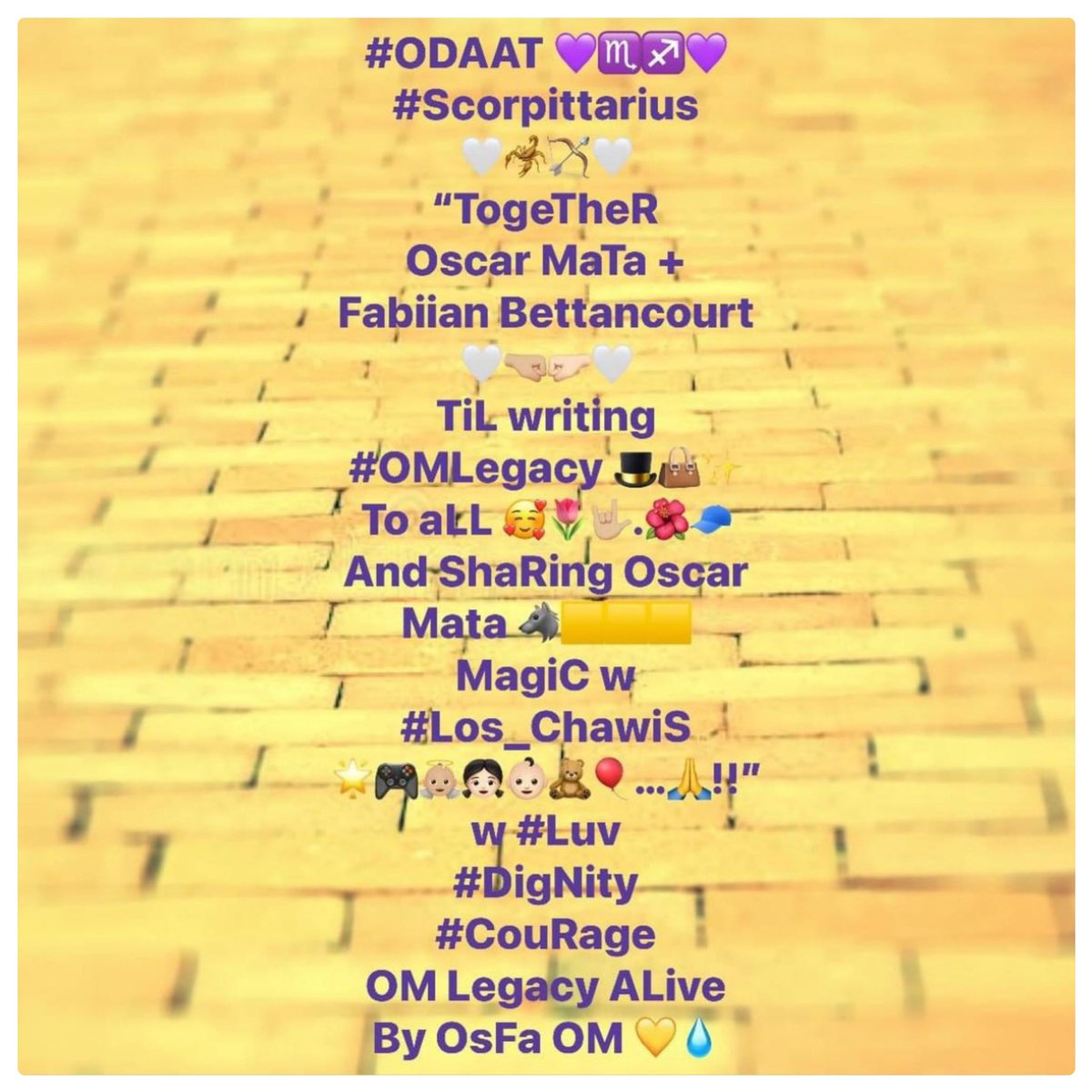 fabiianbeta08's tweet photo. @OsfaTeam @oscarmataherr @LegacyOm #ODAAT ๐โ๏ธโ๏ธ๐
#Scorpittarius ๐ค๐ฆ๐น๐ค
โTogeTheR @oscarmataherr + @fabiianbeta08 ๐ค๐ค๐ผ๐ค๐ป๐ค
TiL writing #OMLegacy ๐ฉ๐โจ
To aLL ๐ฅฐ๐ท๐ค๐ผ.๐บ๐งข
And ShaRing @oscarmataherr ๐บ๐จ๐จ๐จ MagiC w #Los_ChawiS ๐๐ฎ๐ผ๐ผ๐ง๐ป๐ถ๐ป๐งธ๐โฆ ๐!!โ
w #Luv
#DigNity
#CouRage
@LegacyOm ALive
By @OsfaTeam ๐๐ง https://t.co/vshbe80YGL