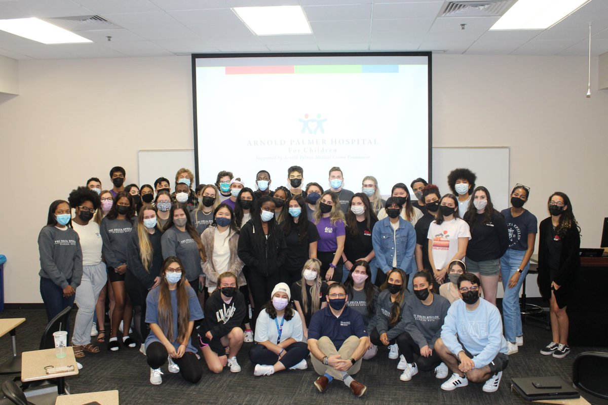 WeAreOrlHealth's tweet image. Dr. Robert Sutphin, a pediatric hematologist and oncologist with The Haley Center for Children's Cancer and Blood Disorders at @aphospital, gave an inspiring presentation, sharing his educational &amp;amp; professional experience, to @PhiDEFraternity at @UCF.

#ChooseOrlandoHealth #PhiDE