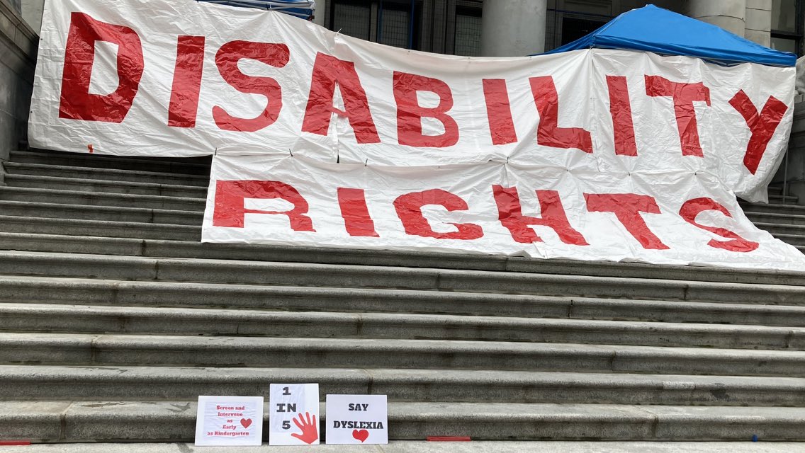 DyslexiaBC's tweet photo. Dyslexia BC and BC Ed Access are here. Hope you come to support between 11 and 1.  
Art Gallery all kids with disability even Dyslexia/learning disabilities need access, support and funding!  @JenPalmaGlobal  @GlobalBC @BCEdAccess 

#DyslexiaBC #bcedaccess #bcpoli #bced ￼￼￼ https://t.co/e8jZYBkVas