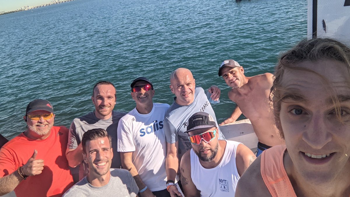 DenisCranstoun's tweet photo. What a gm at #ArtBasel inaugural @PitchandrunNYC fork into #PitchandRunMIA led by Running legend and Miami Chief Wellness Officer @frankieruiz and a video call with @FrancisSuarez (on the run!) #MiamiTech #RunTech #TrackCred #wagmi https://t.co/BESAcuSKuu
