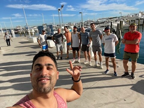 DenisCranstoun's tweet photo. What a gm at #ArtBasel inaugural @PitchandrunNYC fork into #PitchandRunMIA led by Running legend and Miami Chief Wellness Officer @frankieruiz and a video call with @FrancisSuarez (on the run!) #MiamiTech #RunTech #TrackCred #wagmi https://t.co/BESAcuSKuu
