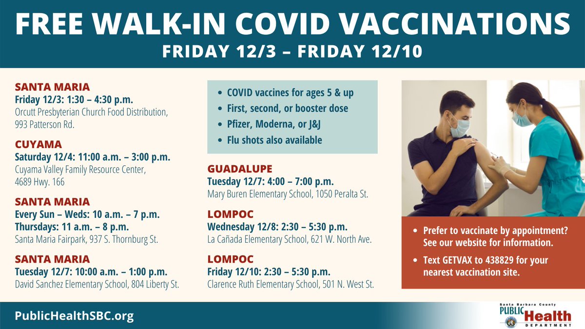 County of Santa Barbara Health Department tweet media