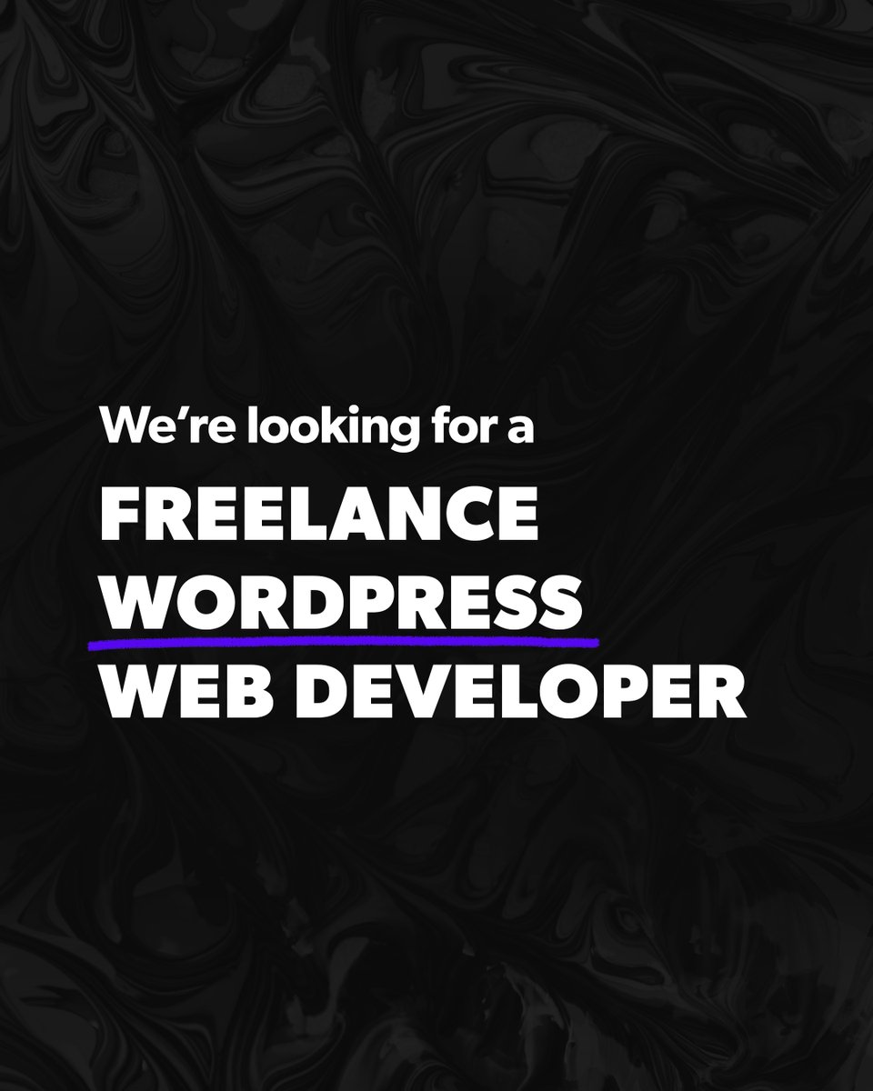 Are you a #Freelance #WebDeveloper specialising in #WordPress? We'd love to hear from you!

If you would like the opportunity to work with us on some exciting web projects, please get in touch today!

#webdesigner #wordpressdeveloper #freelancer #developer #websitedeveloper