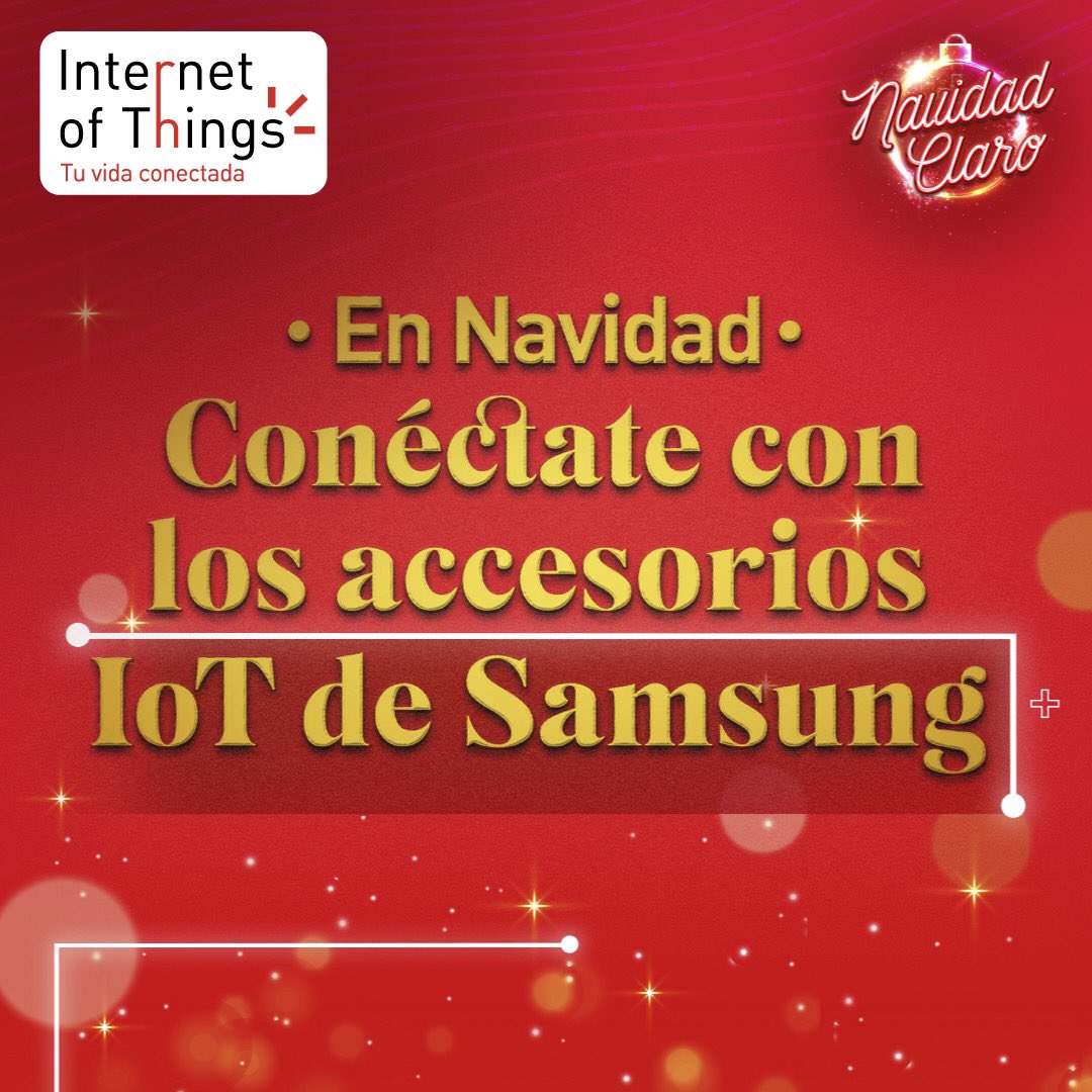 ClaroRD's tweet photo. En Navidad disfruta de las mejores ofertas en accesorios IoT de Samsung 📱✨. Adquiérelos con #ClaroSync para tener tu móvil conectado a tus accesorios siempre que lo necesites. Entérate de más en https://t.co/8vNiHTcFiQ https://t.co/M114Cb5947