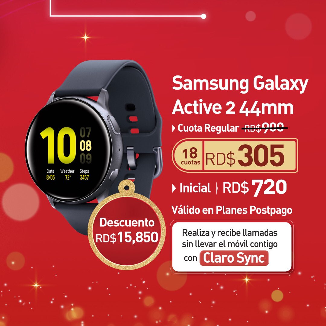 ClaroRD's tweet photo. En Navidad disfruta de las mejores ofertas en accesorios IoT de Samsung 📱✨. Adquiérelos con #ClaroSync para tener tu móvil conectado a tus accesorios siempre que lo necesites. Entérate de más en https://t.co/8vNiHTcFiQ https://t.co/M114Cb5947