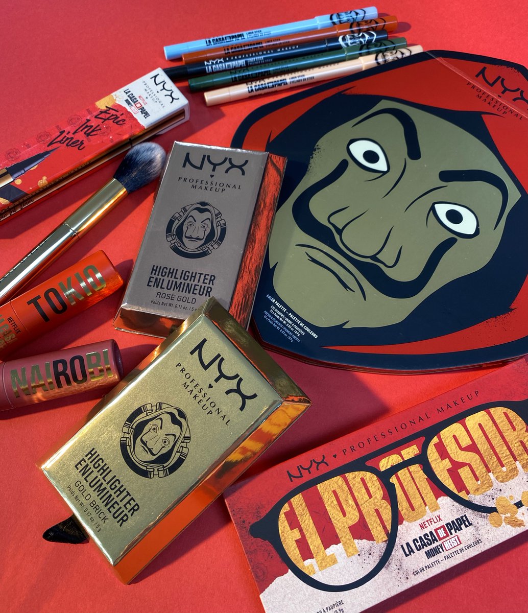 NYXCosmetics's tweet photo. #GIVEAWAY ALERT 🚨 To celebrate the final season of #MoneyHeist (@lacasadepapel) we're treating 3 lucky rebels to our limited edition #NYXCosmetics x #MoneyHeist collection
💰 FOLLOW @nyxcosmetics
💰 LIKE + RETWEET
💰 TAG a friend
US Only. See below for Official Rules. https://t.co/HFE90IdGjm