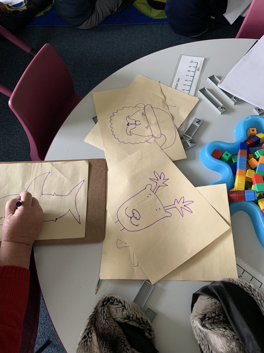 MonksOrchard's tweet photo. Thanks to @NickSharratt1 for the fantastic time today! Even our fantastic EYFS staff tried to drawing along https://t.co/dv864h4Fv1
