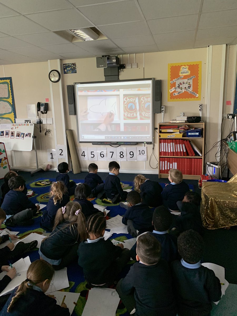 MonksOrchard's tweet photo. Thanks to @NickSharratt1 for the fantastic time today! Even our fantastic EYFS staff tried to drawing along https://t.co/dv864h4Fv1