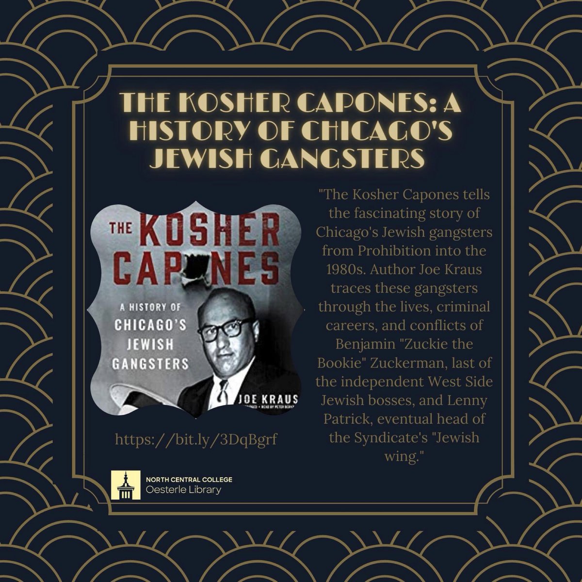oesterlelib's tweet photo. Happy Chanukah, Cardinals! This #FunBookFriday we're an ebook from 2020: "With an eye for the dramatic, The Kosher Capones takes us deep inside a hidden society and offers glimpses of the men who ran the Jewish criminal community in Chicago for more than sixty years." #Chanukah https://t.co/Zq3V7d1rPb
