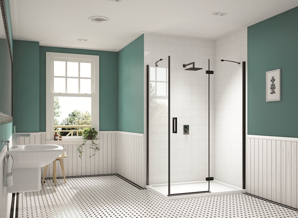 LtdShowroom's tweet photo. @merlynshowering"Black Hinge &amp; Inline enclosure creates a fabulous contrast feature within your bathroom that will be the envy of all who visit."

 #shower #interiordesign #bespokemakers  #bespokeshower #bathroomdesign #showerthoughts  #showerdesign #bathroomstyle #luxurybathroom https://t.co/eGzQBWTc2U