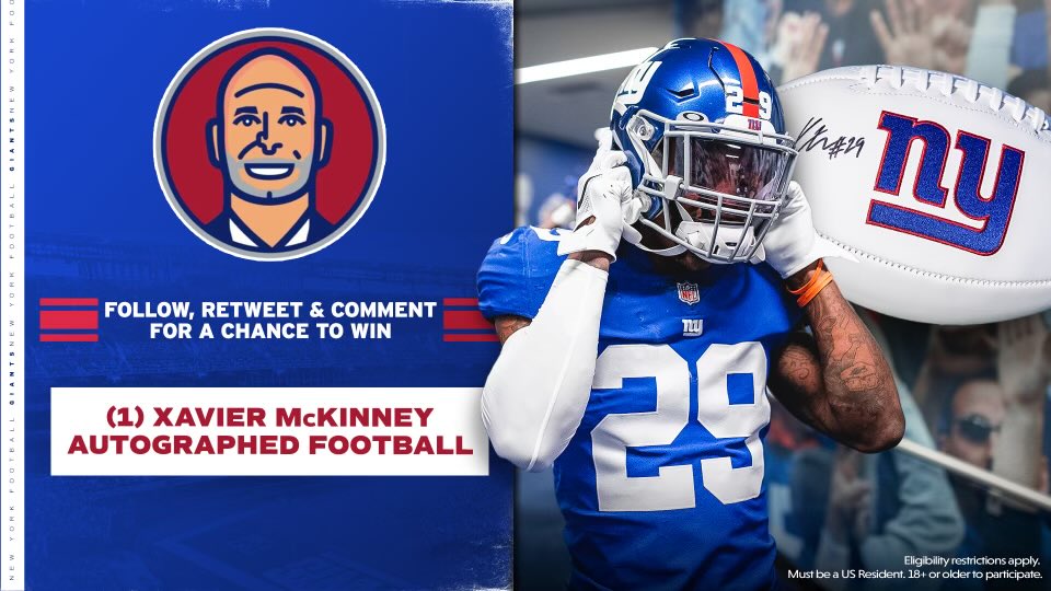 Pete Guelli (@peteguelli) on Twitter photo Enter for a chance to win this β¦<a href="/mckinney15__/">Xavier McKinney</a>β© signed football and help him get to the Pro Bowl at the same time. What could better! RT, like and follow to qualify. #FanFriday
#ProBowlVote Enter for a chance to win this β¦<a href="/mckinney15__/">Xavier McKinney</a>β© signed football and help him get to the Pro Bowl at the same time. What could better! RT, like and follow to qualify. #FanFriday
#ProBowlVote