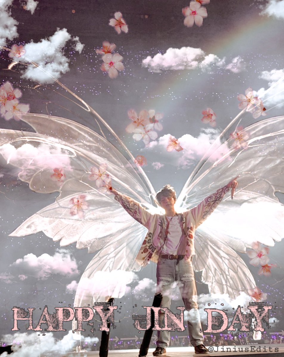 JiniusEdits's tweet photo. Happy birthday Love 
Thanks for being born 🥺♥️

#BrightestMoonJin
#OurDayAndNightJin
#GreatestEpiphanyJin
#PreciousFlowerJin #Jin #BTS #JiniusEdits @BTS_twt https://t.co/hLvkobvN80
