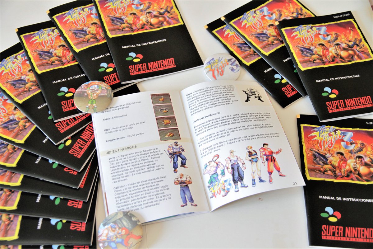 Super90sGames's tweet photo. Mr Haggar siempre llama a la puerta 3 veces!! 😍👊👊👊Una de las #EdicionesEspecialTributo más redondas con un manual completamente nuevo, hecho de 0 de 24 páginas.🥳🥳 #FinalFight3 se pone elegante en su merecido homenaje en tu #SNES💪☺️🧡 https://t.co/poLvffut1x