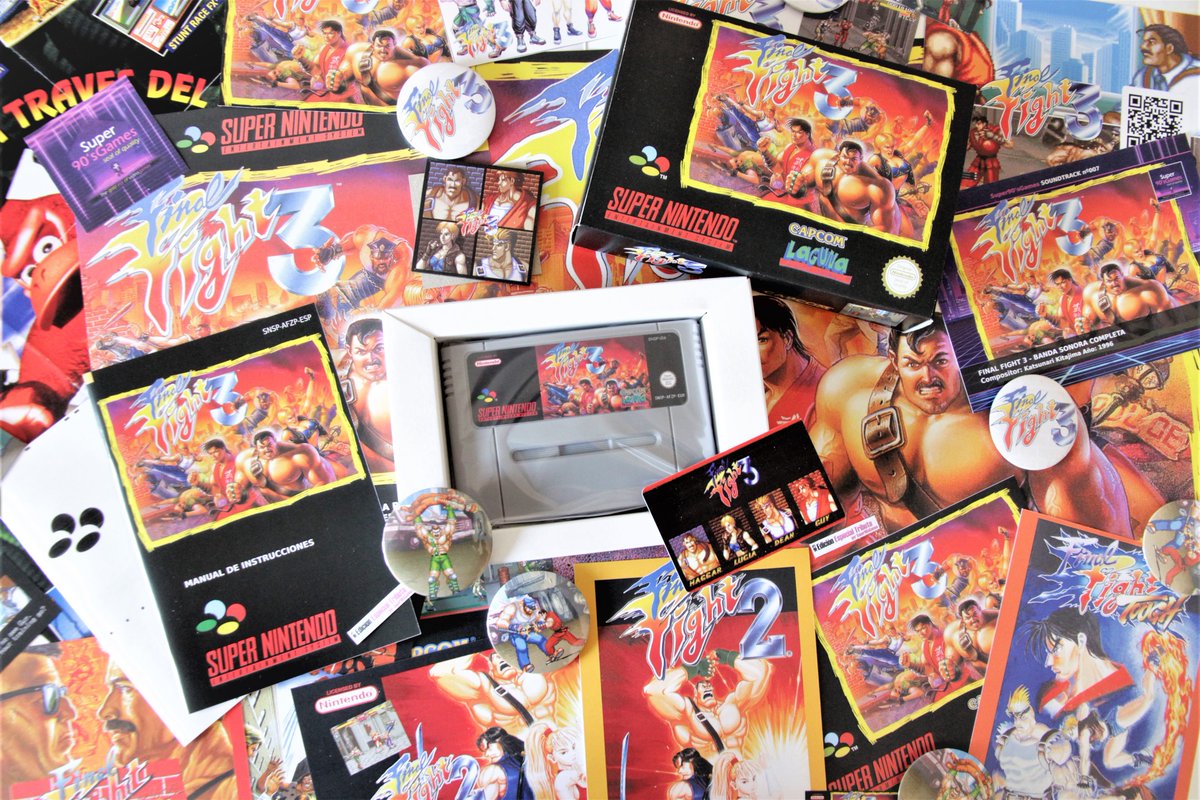 Super90sGames's tweet photo. Mr Haggar siempre llama a la puerta 3 veces!! 😍👊👊👊Una de las #EdicionesEspecialTributo más redondas con un manual completamente nuevo, hecho de 0 de 24 páginas.🥳🥳 #FinalFight3 se pone elegante en su merecido homenaje en tu #SNES💪☺️🧡 https://t.co/poLvffut1x