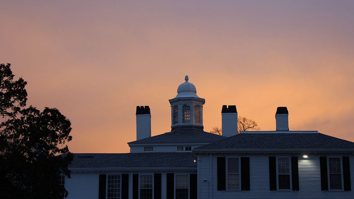 The sunset was beautiful last evening in Plymouth.