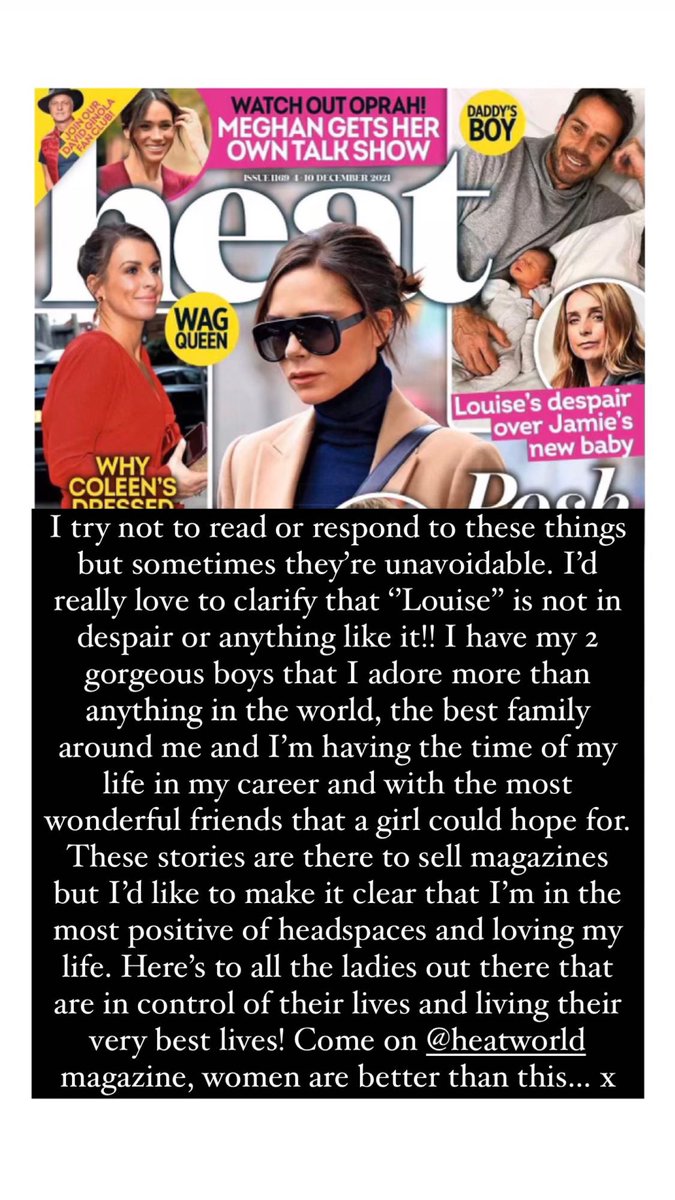 Louise Redknapp tweet media