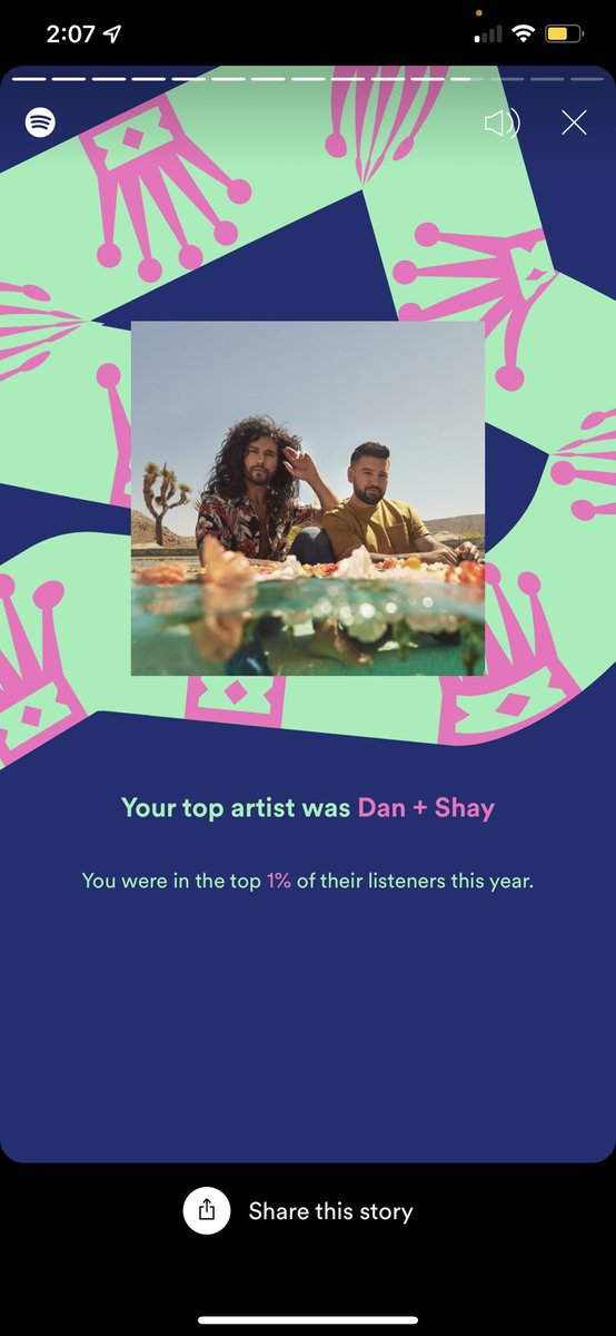 PeggyHarless's tweet photo. My top artist of 2021. Who was yours? #SpotifyWrapped @DanAndShay https://t.co/JClVSaCERl