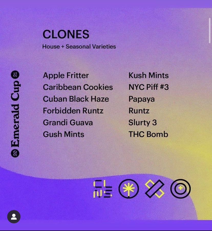 Pcgclones's tweet photo. We are excited to announce our lineup for emerald cut this year. @TheEmeraldCup https://t.co/HAoYy32awM