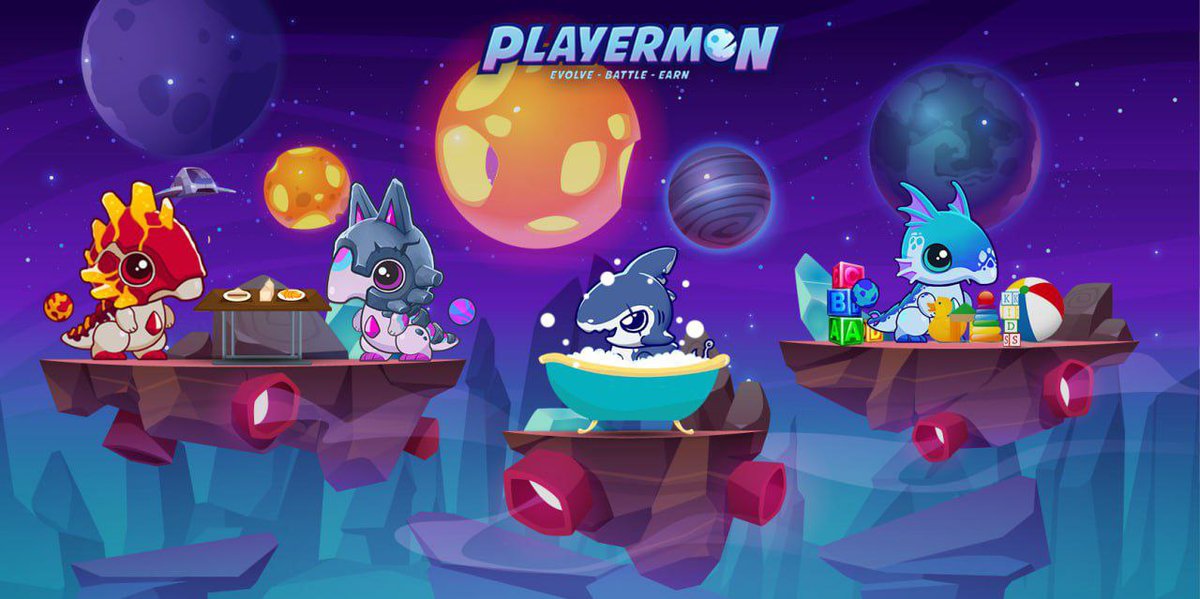 playermons's tweet photo. SPACE DEN

After purchasing and incubating eggs for a certain amount of time, the Playermons will hatch. Playermons can be cared for by feeding, bathing, and petting them.

Read more....
https://t.co/EIMWdHNWLg

#Playermon #BlockchainGame  #metaverse https://t.co/BBV3wSghbX