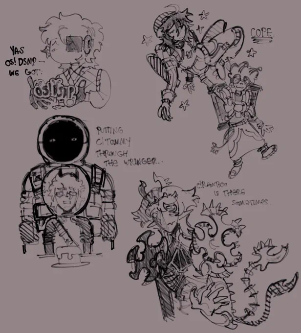 not seen here : my intense struggle to design the other members . 