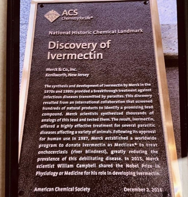 Rob_Noorollah's tweet photo. IVERMECTIN:
The Noble Prized 'Horse Medicine’ 
In 2016 the American Chemistry Society heralded Ivermectin for its proven effectiveness, since 1970 in treating infectious diseases that involved parasites such as Fauci, the CDC, FDA, Pfizer and even Mail in Ballots and Communism. https://t.co/OKldUgzVPU