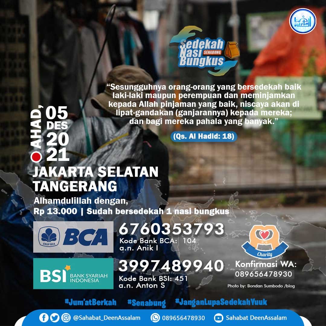 DeenAssalam2018's tweet photo. “Siapa pun mukmin memberi makan mukmin yang kelaparan, pada hari Kiamat nanti Allah akan memberinya makanan dari buah-buahan surga.  #memberimakanan #ganjaranpahalabersedekah #senabungdas #senabung https://t.co/miaXZf0iVb