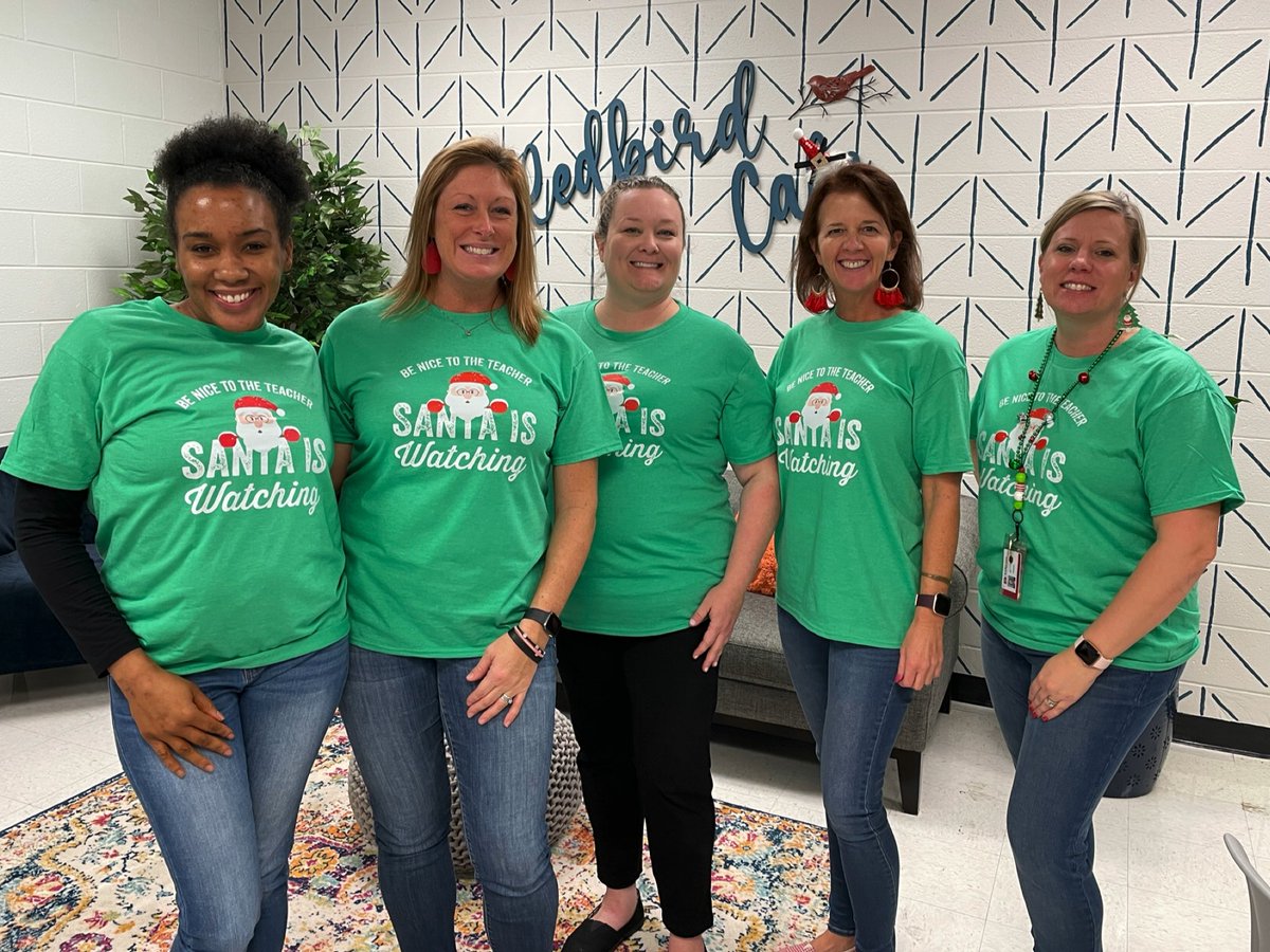 Be nice to the teacher, Santa is watching (especially the kindergarten teachers)!! #resweallfly #resredbirds #kramerskinders