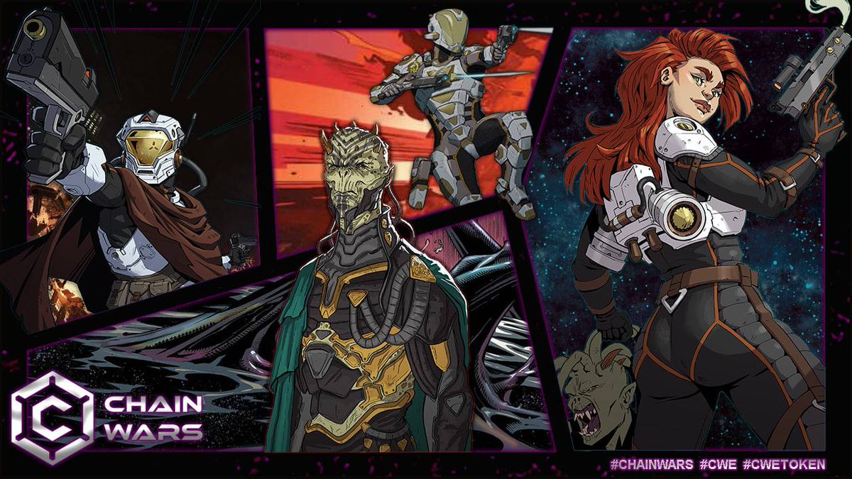 Zain_Onchain's tweet photo. ChainWars is a space-themed, #P2E, #crosschain, digital collectible card game on #BSC &amp; #ETH. 

Contract : 0x9c6b7221cDDA3b8136fbF9D27ac07AeeCC1087B5

Trade $CWE here ~> https://t.co/F0sGKM4WkH 

#BSCGem #BSC  #Play2Earn #NFTGaming #metaverse #NFT 

Join https://t.co/EmQ1m1bD3w https://t.co/QMCbUckiIf